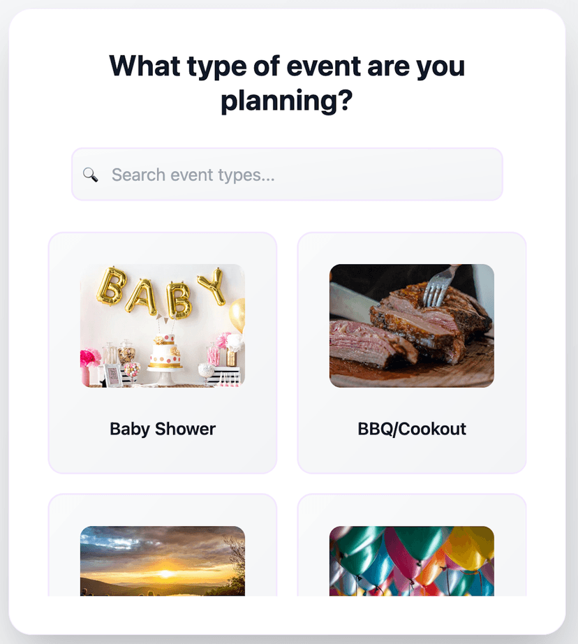 Tell Us About Your Party